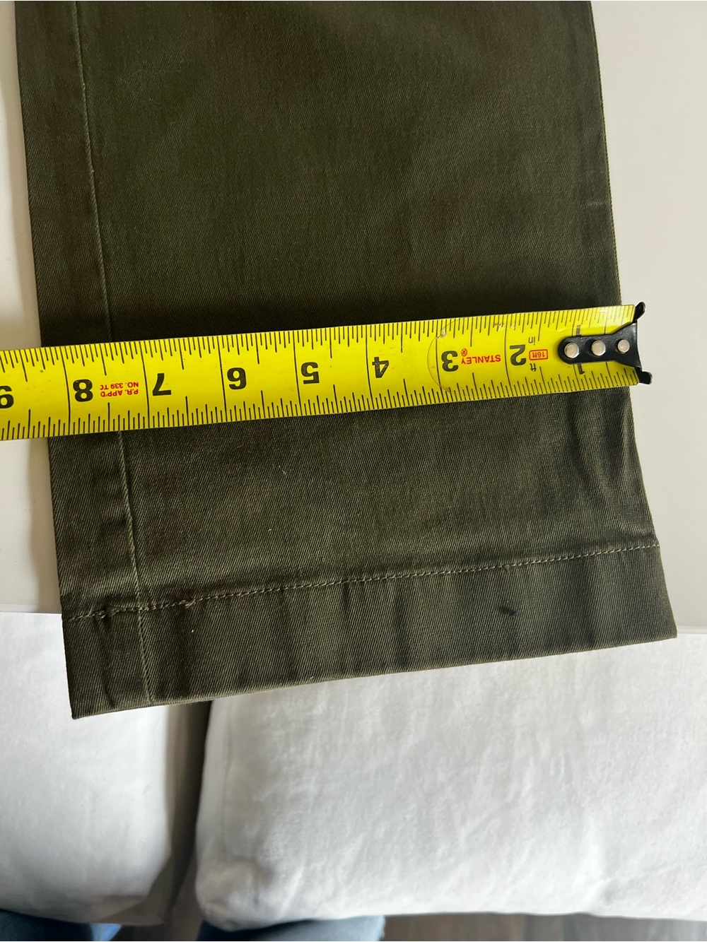 J. Crew Men's Olive Green Stretch Chino Pants 38. New with tags - Picture 12 of 13